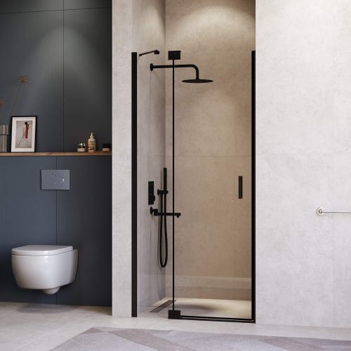 Душевая дверь RGW Hotel 350601409-14 90х200 стекло прозрачное профиль черный