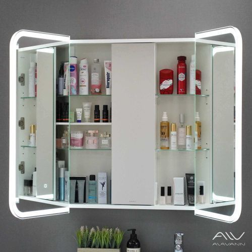 Зеркало-шкаф Alavann Cosmetic ALV1042001 80х80 подвесной цвет белый