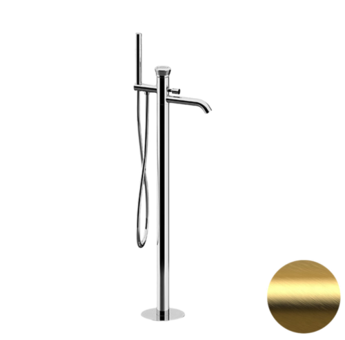 Смеситель для ванны Remer Element ET08BG напольный золото