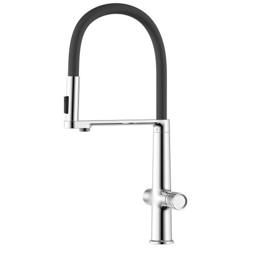 Смеситель для кухни Azario ADVANTAGE AZ-VRG569223C на мойку черный/хром