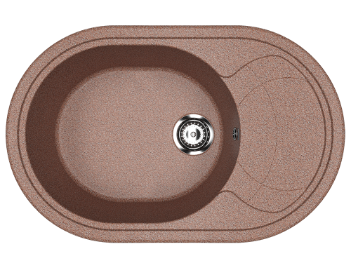 Кухонная мойка Ulgran Classic U-610-308 80х50 цвет черный