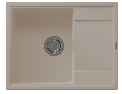 Кухонная мойка Florentina Эстель 650 20.520.C0650.104 65х50 цвет бежевый поверхность матовая
