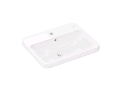 Раковина керамическая Hansgrohe Xuniva Q 60162450 60х50 встраиваемая цвет белый 1 отверстие под смеситель