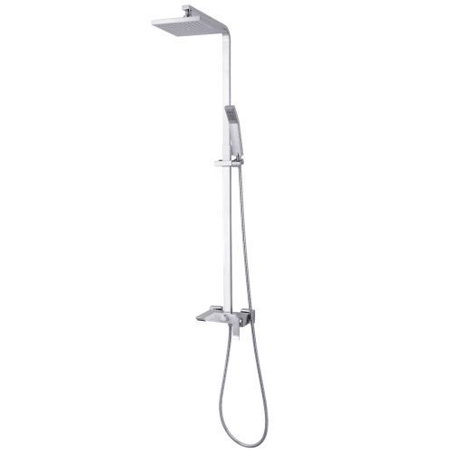 Душевая стойка LeMark Contest LM5862CW настенная цвет белый/хром