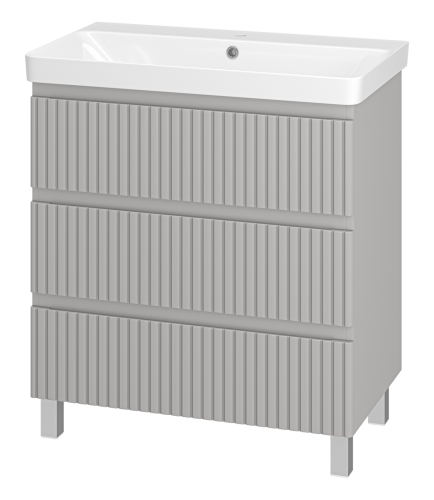 Тумба под раковину Brevita Victory VIC-07080-50-03Я 80х50 напольная цвет серый