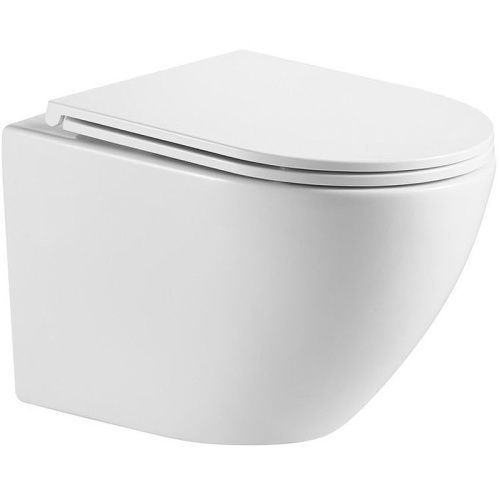 Унитаз подвесной WeltWasser 10000008268 белый с сиденьем микролифт безободковый смыв торнадо