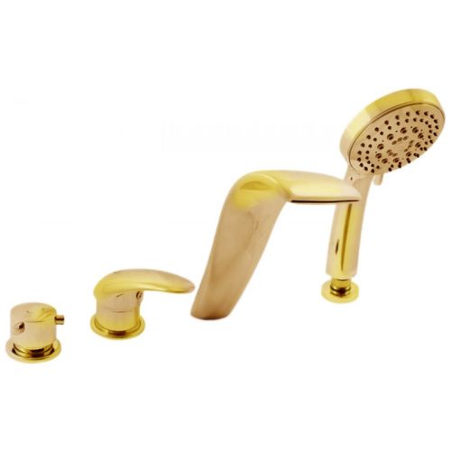 Смеситель RavSlezak D461.5PZ на борт ванны золото