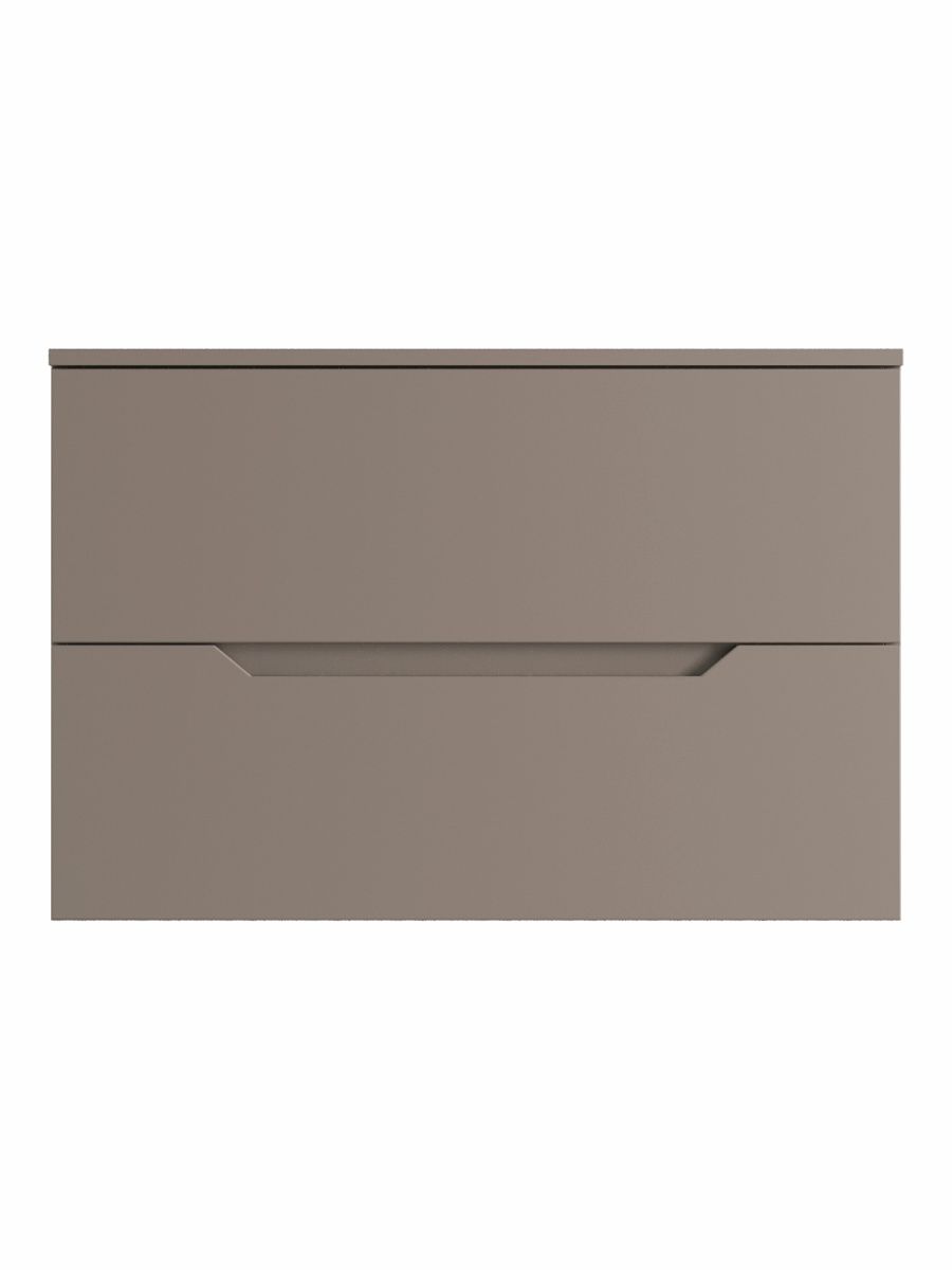 Тумба под раковину Orange Line Li-80TuLMDF 80х50 подвесная цвет серый