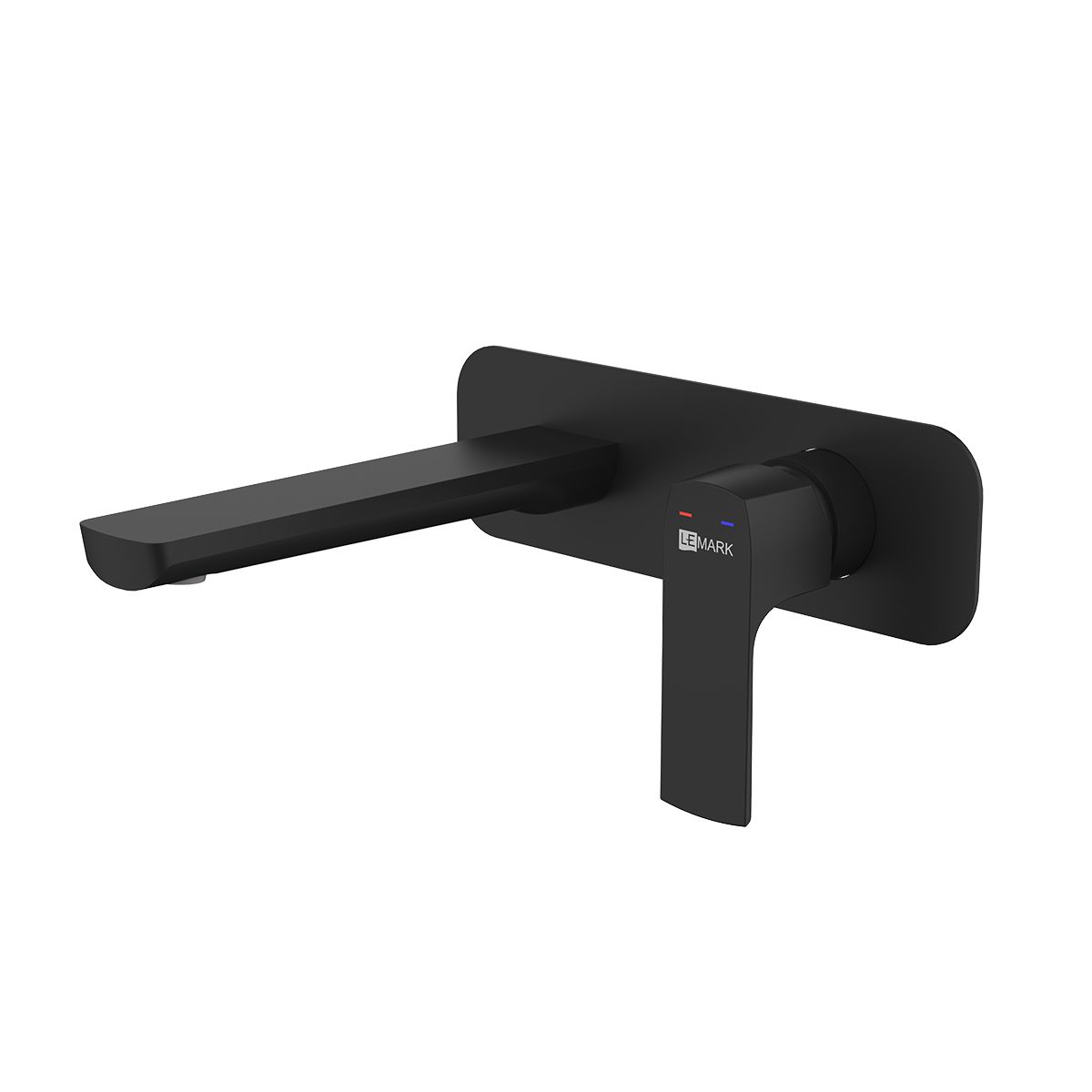 Смеситель для раковины LeMark Ursus LM7226BL встраиваемый в стену черный