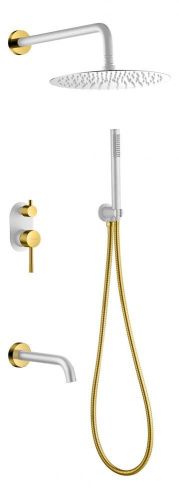 Душевая система Boheme Uno 464-2-WG встраиваемая в стену цвет белый