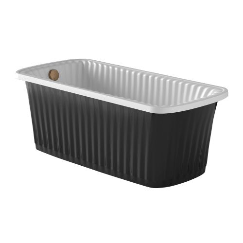 Ванна из искусственного камня Migliore OLIVIA PANELLO 24376 175х80 отдельностоящая прямоугольная с ножками