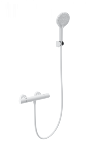 Смеситель для душа Wonzon & Woghand Inn WW-B3013-A-MW настенный белый с термостатом