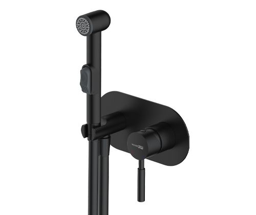 Гигиенический душ со смесителем Wasserkraft Gollach 3300 3338 черный