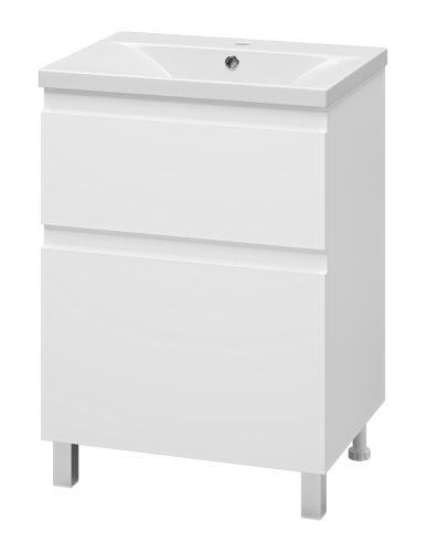 Тумба под раковину Misty Лаки П-Лак-01060-0112Я 60х50 напольная цвет белый