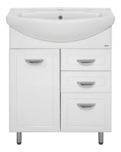 Тумба под раковину Misty Дрея Э-Дре01065-01К2Я 60х30 напольная цвет белый