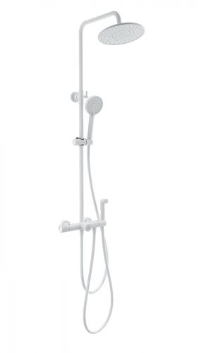 Душевая стойка Wonzon & Woghand WW-B3097-A-MW настенная цвет белый с термостатом