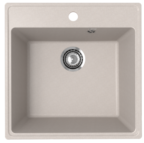 Кухонная мойка Ulgran Quartz Forte 505-10 50х50 цвет бежевый