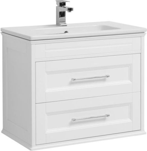 Тумба с раковиной Aquanet Бостон М 00212668 80х50 напольная цвет белый