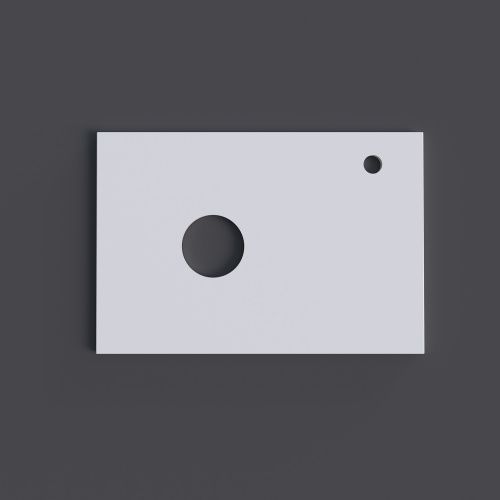 Столешница Grossman Флай 507001 70х40 накладная цвет белый