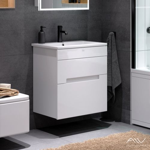 Тумба с раковиной Alavann Rita ALV0988000 60х50 подвесная цвет белый