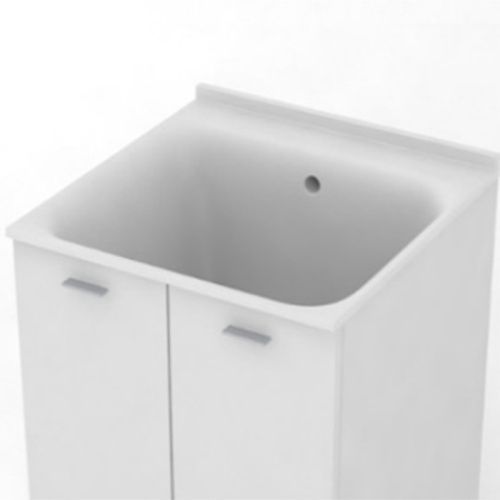 Раковина керамическая Kerasan Aquadom 029401*0 60 см встраиваемая цвет белый без отверстий под смеситель