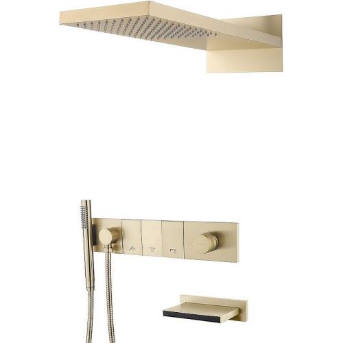 Душевая система Boheme Zodiac 132-2-G встраиваемая в стену цвет золото