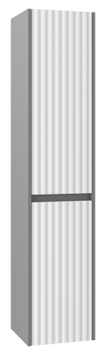 Шкаф-пенал Brevita Balaton BAL-05035-48-2П 40х160 подвесной цвет белый/серый