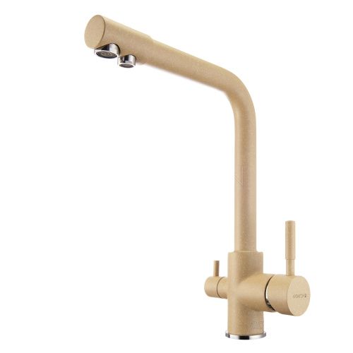 Смеситель для кухни Aquaton РУАН 1AX004FCXX260 на мойку бежевый