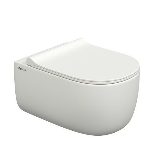 Унитаз подвесной Berges Ego xl 82228 белый с сиденьем микролифт безободковый каскадный смыв