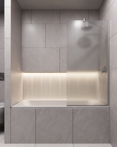 Ванна акриловая со шторкой Timo ROHA ROHA1470-KT14-SPV1505-FP14S-TP70S-T18 140х70 пристенная прямоугольная с каркасом