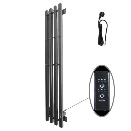 Полотенцесушитель электрический Altasan АргоЛюксПроф АргоЛюксПроф12021ЧМ 20х120 черный