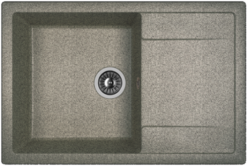 Кухонная мойка Dr.Gans Техно 760 25.030.D0760.409 75х50 цвет серый поверхность матовая