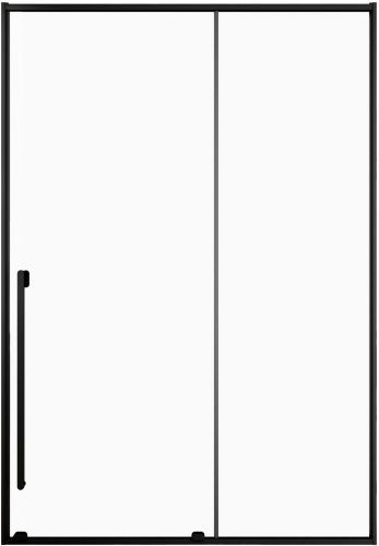 Душевая дверь Allen Brau Fantasy 3.11008.31 140х200 стекло прозрачное профиль черный