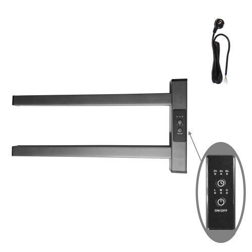 Полотенцесушитель электрический Маргроид Cook профильный Cook-1840-1081-7024R 40х20 серый