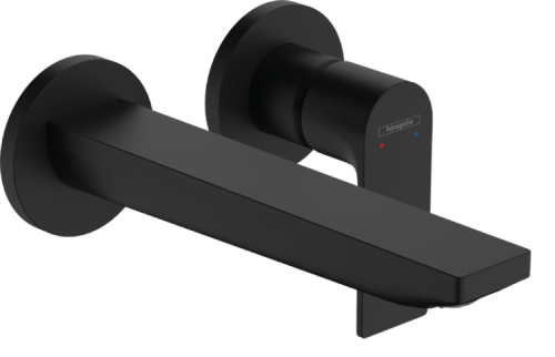 Смеситель для раковины Hansgrohe Rebris E 72568670 встраиваемый в стену черный