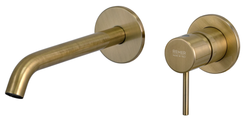 Смеситель для раковины Remer X Style X15PVO встраиваемый в стену бронза