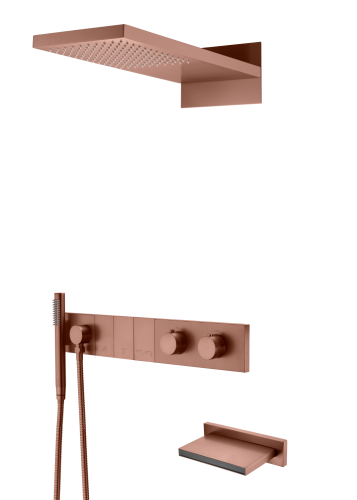 Душевая система Boheme Zodiac 133-2-BRB встраиваемая в стену цвет бронза