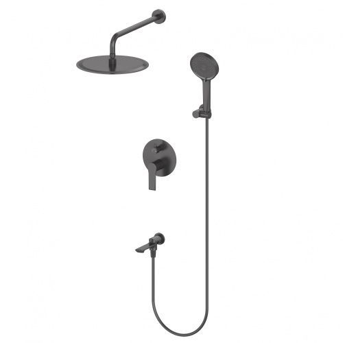 Душевая система Wonzon & Woghand BRILLIANT WW-88939079-MB встраиваемая в стену цвет черный