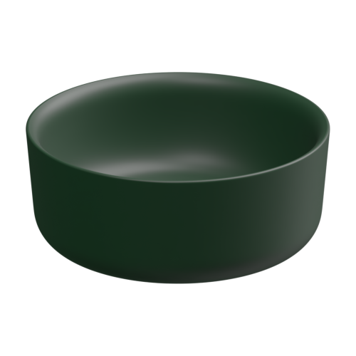 Раковина керамическая GSG Ceramic Design Hit! HILAVRO42036 40х40 накладная цвет зеленый без отверстий под смеситель