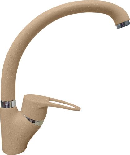 Смеситель для кухни Granfest 1024 песочный на мойку бежевый