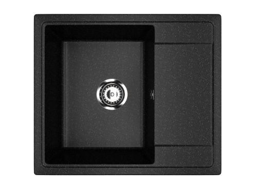 Кухонная мойка Uperwood ECON UPD-201 4910201238 60х50 цвет черный поверхность матовая