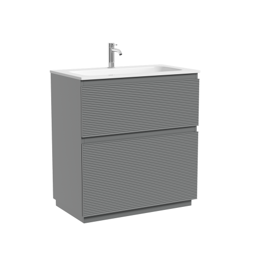 Тумба под раковину Sancos FOLK Floor FL80FES 80х40 напольная цвет серый