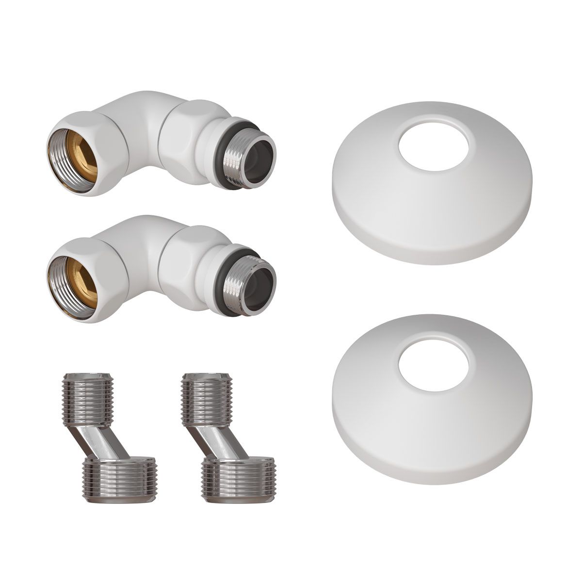 Комплект подключения для полотенцесушителя Point PN93412W