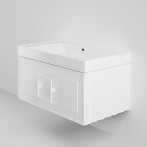 Тумба с раковиной La Fenice CUBO NFNC-01-CUB-B-80-2-80 80х50 подвесная цвет белый