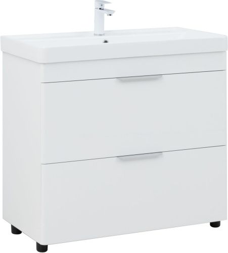 Тумба под раковину Aquanet Ирис new 00336309 90х50 напольная цвет белый