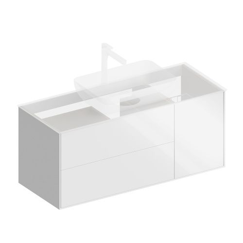 Тумба под раковину Kerama Marazzi PLAZA PLB.M.120.3\WHT.V 120х50 подвесная цвет белый