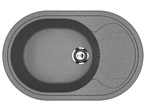 Кухонная мойка Ulgran Classic U-610-309 80х50 цвет серый