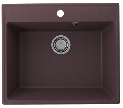 Кухонная мойка Ulgran Quartz Forte 580-06 60х50 цвет коричневый