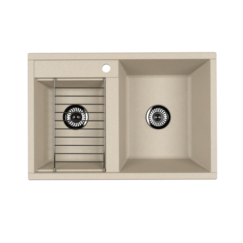 Кухонная мойка Aquaton Делия 1A723132DE290 80х50 цвет бежевый