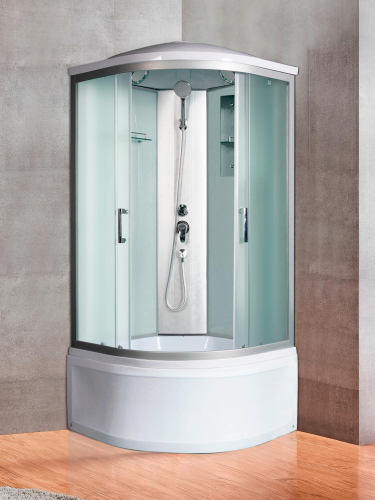 Душевая кабина River DESNA 10000000050 80х80 четверть круга с крышей ориентация универсальная